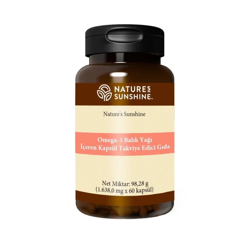 Kapsüllü kavanoz. OMEGA 3 (Omega-3 EPA) İçeren Takviye Edici Gıda. Ürün kodu: 1609