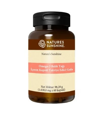 Kapsüllü kavanoz. OMEGA 3 (Omega-3 EPA) İçeren Takviye Edici Gıda. Ürün kodu: 1609
