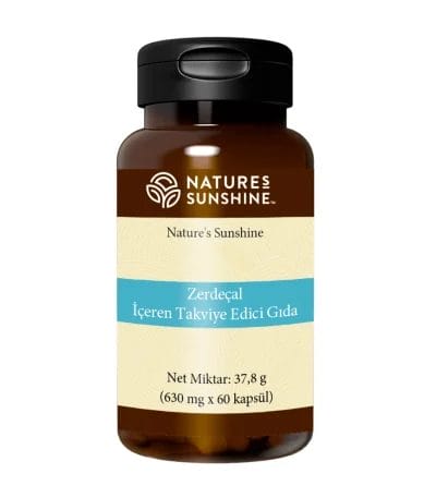 Kapsüllü kavanoz. Zerdeçal NSP (Antioxidant) İçeren Takviye Edici Gıda. Ürün kodu: 1825