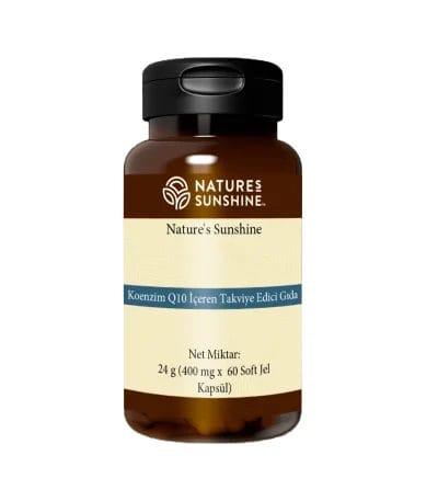 Kapsüllü kavanoz. Koenzim Q10-100 mg (Co Q10) İçeren Takviye Edici Gıda. Ürün kodu: 4135