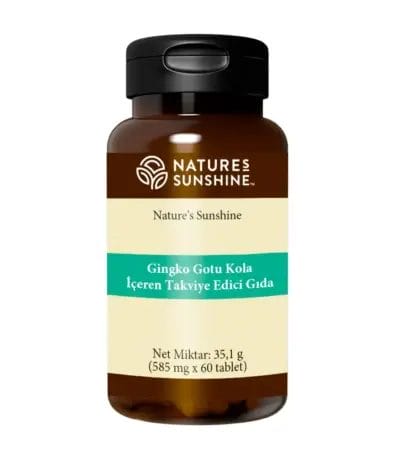 Kapsüllü kavanoz. Gotu kola ve Ginko (Ginkgo/Gotu Kola) İçeren Takviye Edici Gıda. Ürün kodu: 907